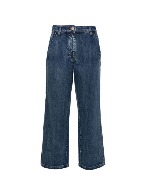 Aspesi mid-rise wide-leg jeans