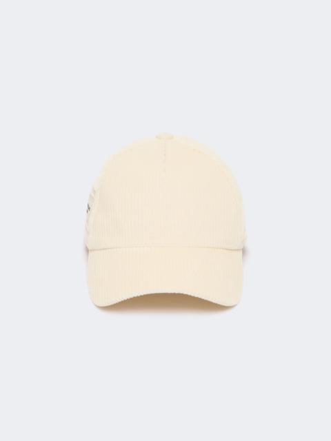 WEEKEND Max Mara RAGNO Velvet baseball cap - WHITE