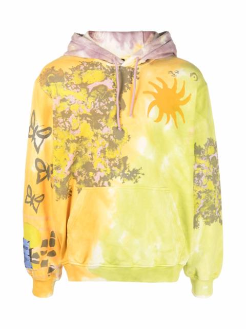 McQ Alexander McQueen TIE DYE-PRINT PULLOVER HOODIE