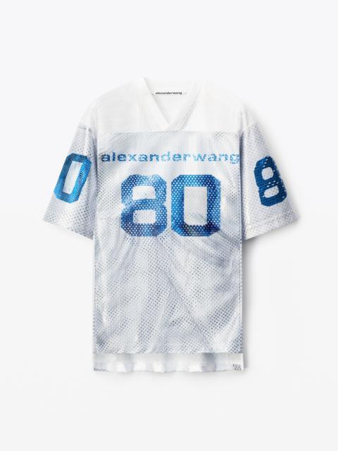Alexander Wang 88 FOOTBALL JERSEY IN SEQUIN FAILLE | REVERSIBLE