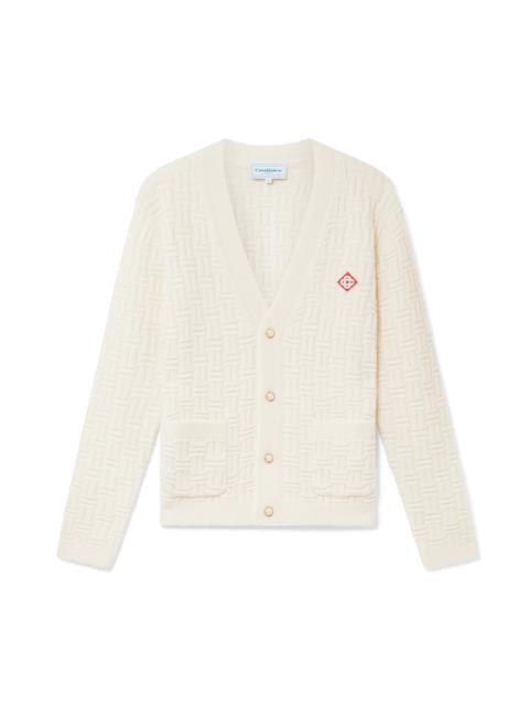 CASABLANCA Column Knit Cardigan