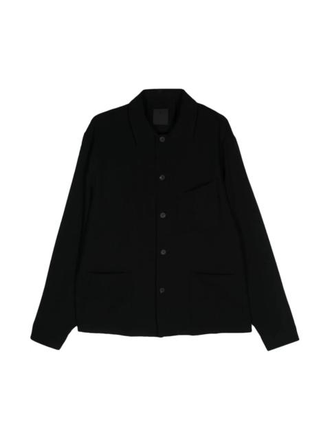 Givenchy CLASSIC-COLLAR WOOL SHIRT