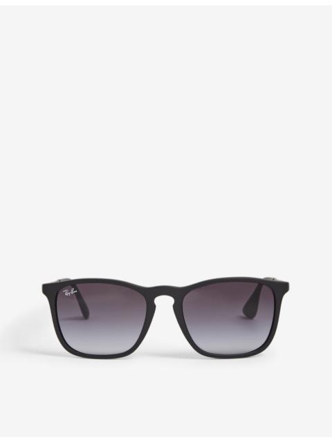 Ray-Ban Chris RB4187 square-frame rubber sunglasses