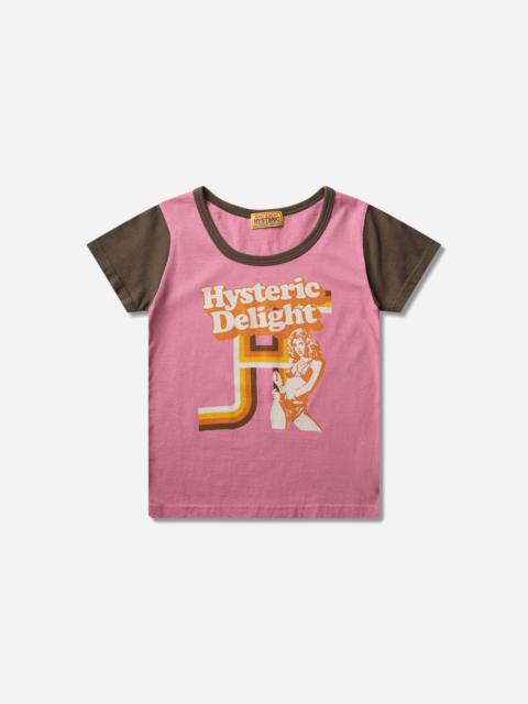 Hysteric Glamour Women's Hysteric Delight Baby T-Shirt Pink
