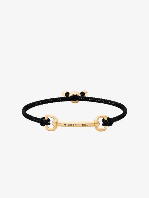 MICHAEL KORS Horsebit Cord Slider Bracelet