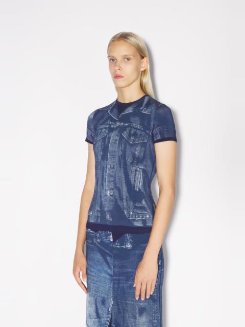 Jean Paul Gaultier THE BLUE DENIM TROMPE-L’OEIL T-SHIRT