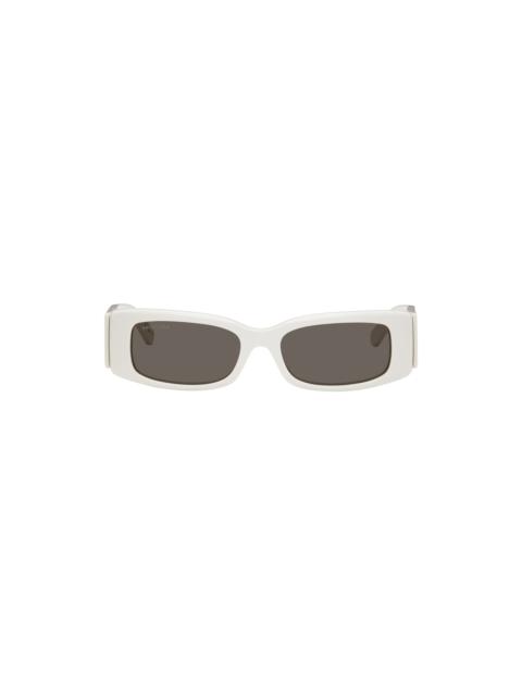 White Max Rectangle Sunglasses