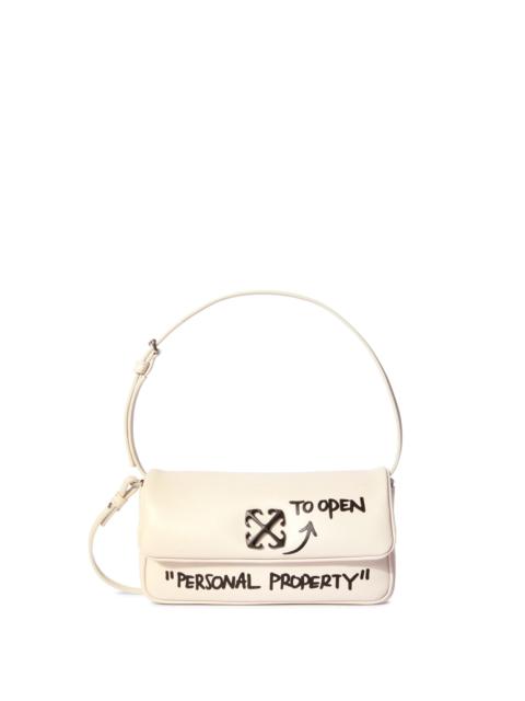 Off-White White Jitney 0.7 Quote Shoulder Bag