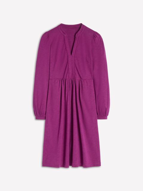 BODEN Naomi Relaxed Jersey Dress-Plum Jam