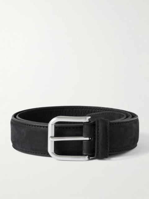 Anderson's 3.5cm Nubuck Belt Black