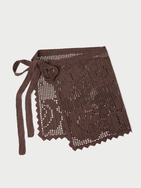 LOEFFLER RANDALL Betty Brown Crochet Apron