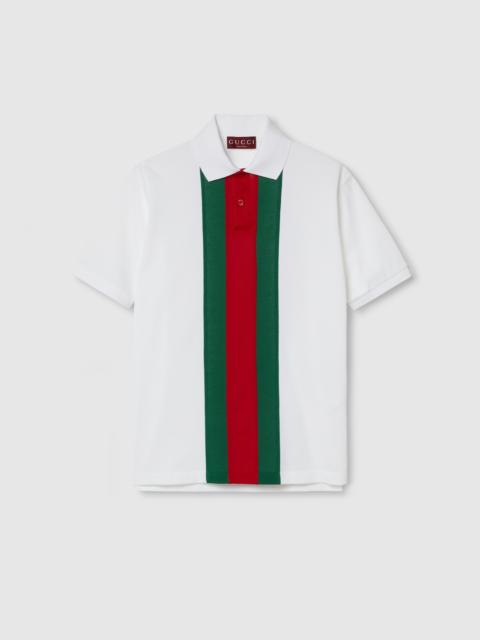 GUCCI Cotton polo shirt with Web