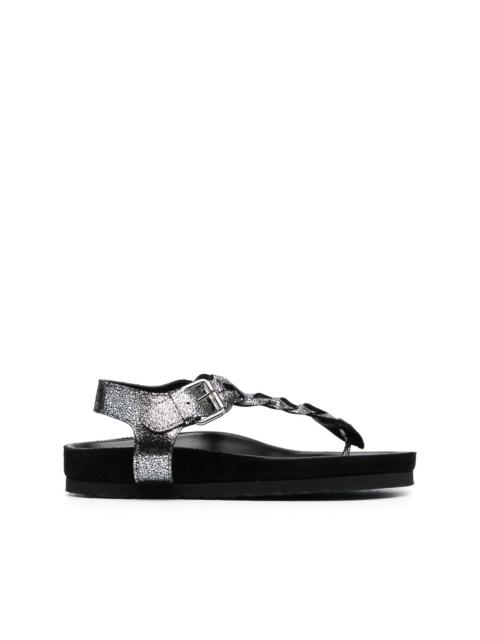 Isabel Marant metallic-strap leather sandals