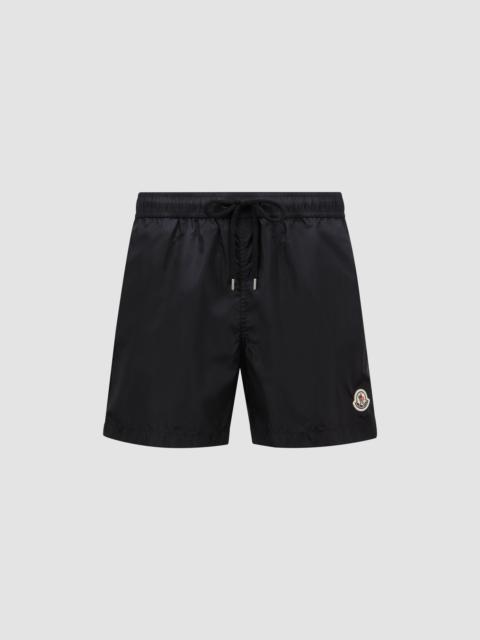 Moncler Logo Patch Swim Shorts