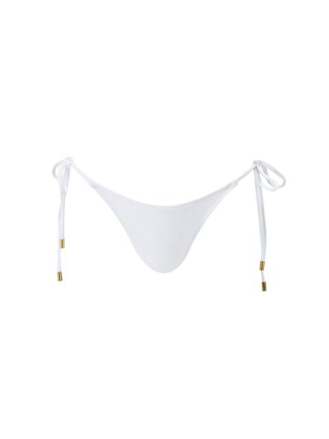 MELISSA ODABASH GIRONA WHITE BIKINI BOTTOM