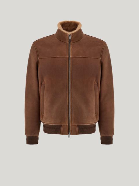 Canali BROWN SHEEPSKIN BLOUSON