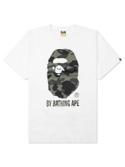 1ST CAMO BY BATHING APE TEE - WHITE/YELLOW