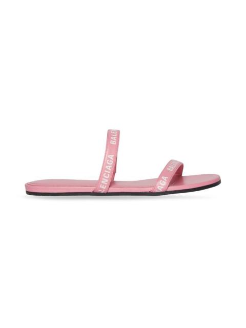 Women's Round Flat Sandal  in Pink