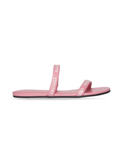 BALENCIAGA Women's Round Flat Sandal  in Pink