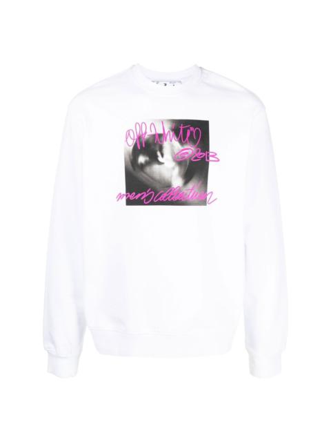 graphic-print crew neck sweatshirt