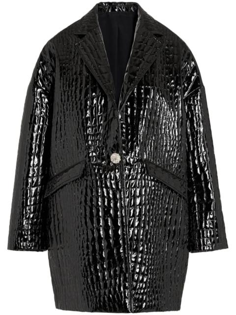GIAMBATTISTA VALLI crocodile-embossed coat