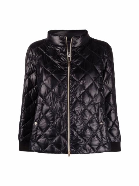 Ultralight diamond-quilted jacket