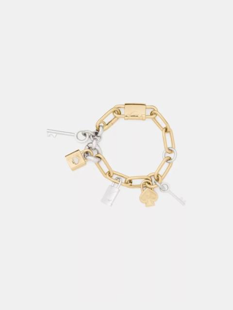 kate spade Spade Lock Charm Bracelet
