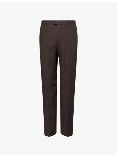 EMPORIO ARMANI Formal Tailored Linen Trousers