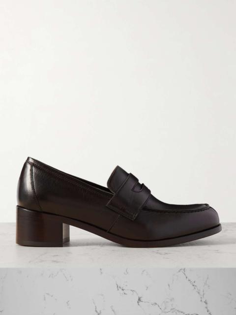 The Row Vera leather loafers