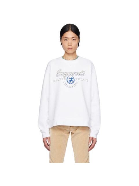 DSQUARED2 White Cool Fit Sweatshirt