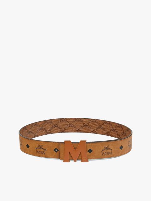 MCM Claus M Reversible Monogram Belt 1.5”