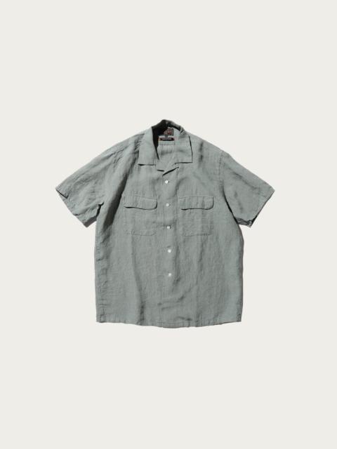 BEAMS PLUS Open Collar 1/40 Linen - Sax
