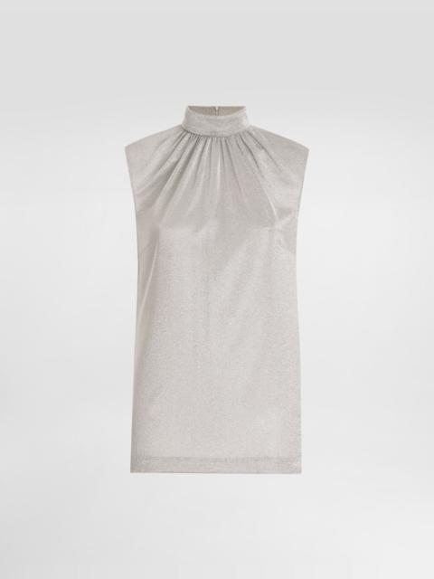 Dolce & Gabbana Lamé jersey top
