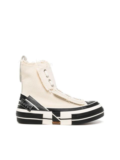 Y's lace-up hi-top sneakers