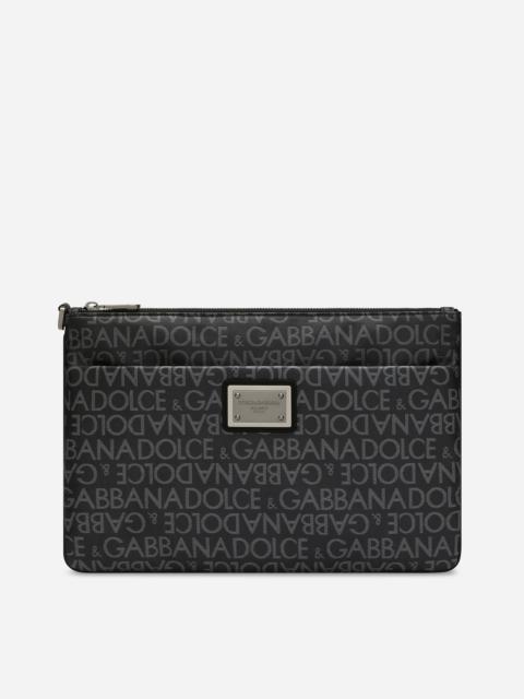Dolce & Gabbana Coated jacquard clutch