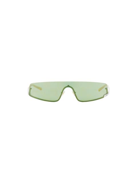 White Mask-Shaped Sunglasses