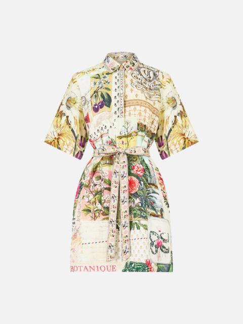 CAMILLA SHORT SHIRT DRESS LA BELLE BOTANIQUE