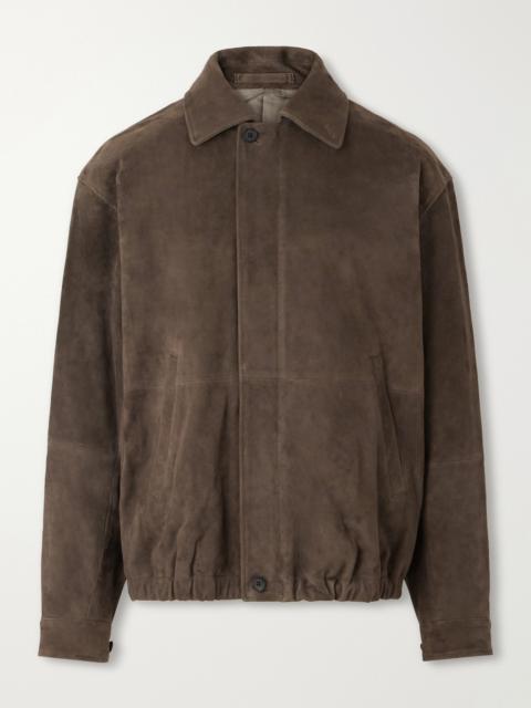ssstein Panelled Suede Blouson Jacket
