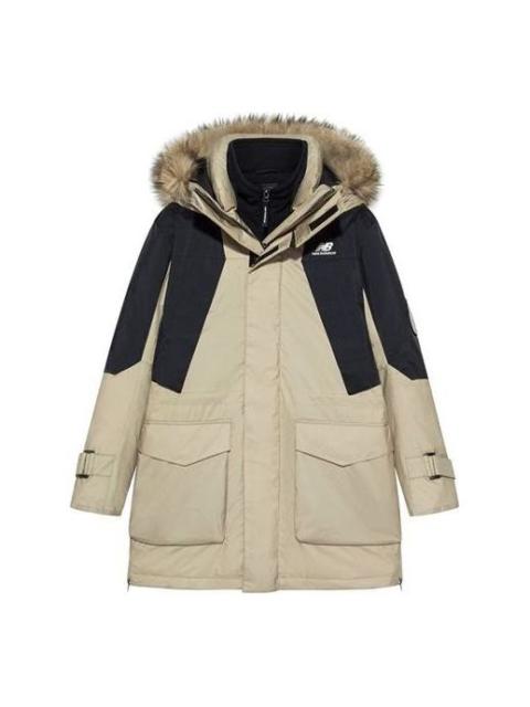 New Balance Winter Snowsuit Warm Jacket 'Beige Black' NPA43121-BEI