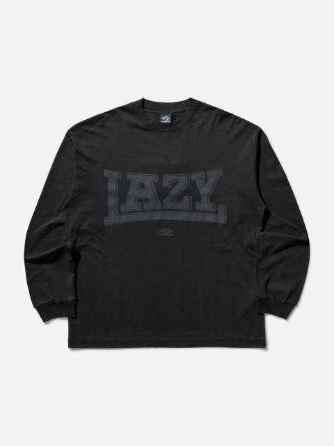 umbro Men's Lazy Longsleeve T-Shirt Washed Black