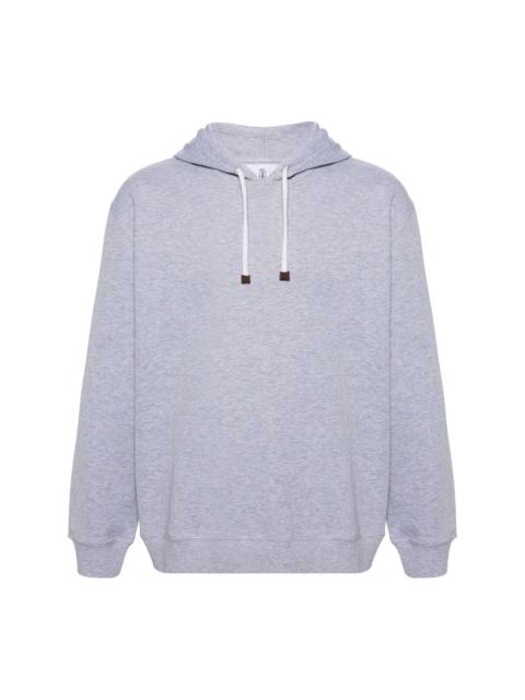 mÃ©lange-effect jersey hoodie