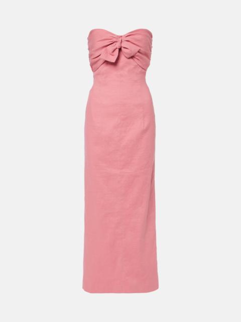 TOVE Rahel linen and cotton-blend maxi dress