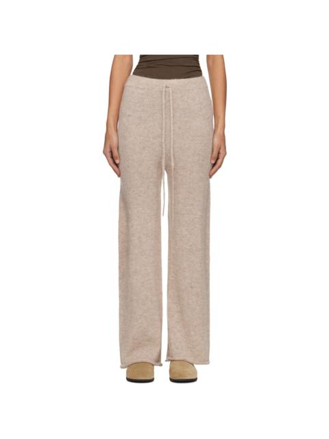 LAUREN MANOOGIAN Beige Roll Lounge Pants