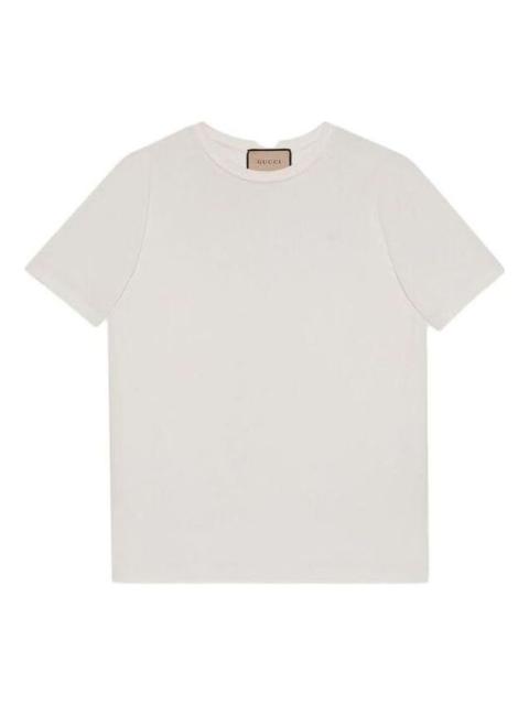 GUCCI Gucci Cotton Jersey T-Shirt with Double G 'White' 548334-XJEJF-9088