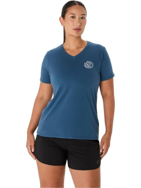 Asics WOMEN'S ASICS NATURE V-NECK SHORT SLEEVE TEE