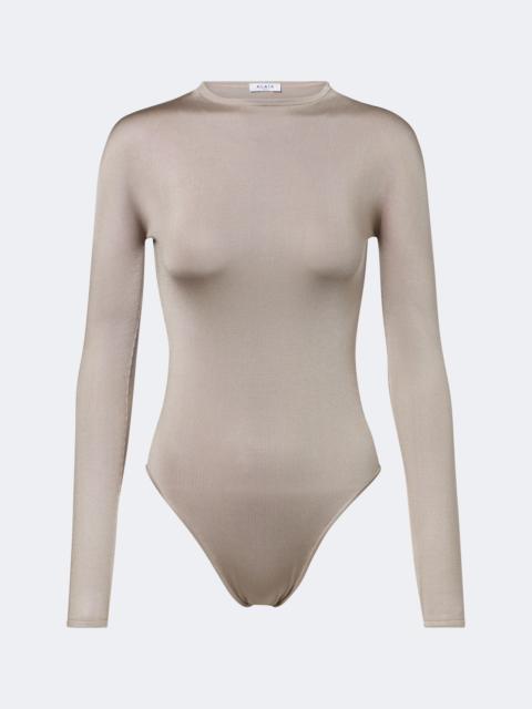 Alaïa Silk-blend bodysuit
