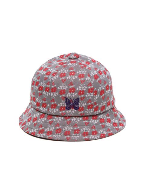 NEEDLES logo-embroidered flower-print bucket hat