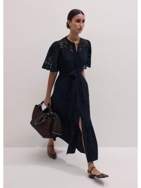 ME+EM Embroidered Maxi Dress