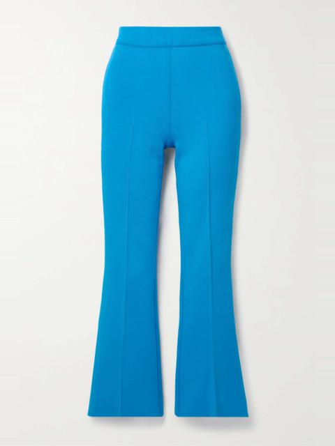 HIGH SPORT Kick cropped stretch cotton-blend flared pants