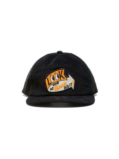 The Real McCoys BA25106 Five Panel Corduroy Cap / Look At How Buco Did It! Black